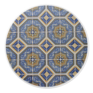 Portuguese tile ceramic knob