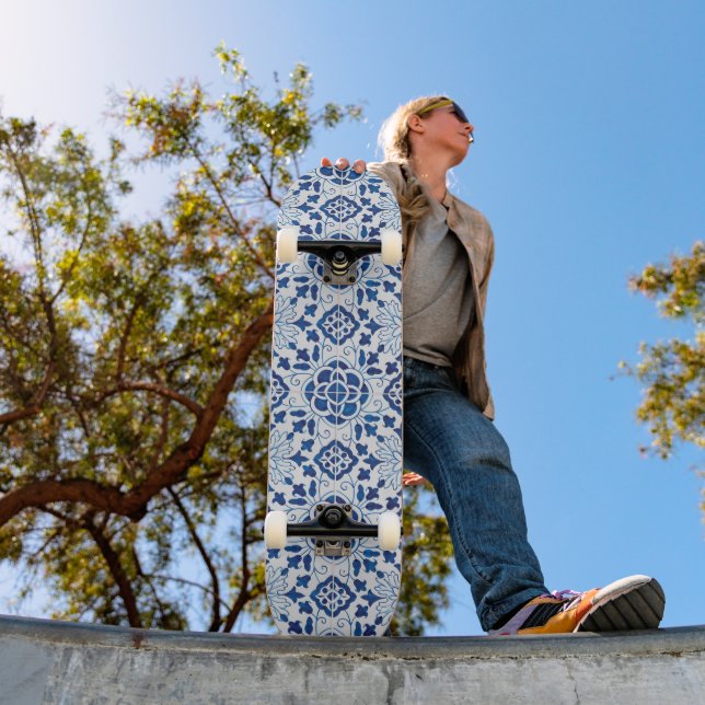 Portuguese tile design skateboard (Outdoor 1)