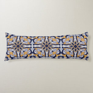 Portuguese tile pattern body cushion