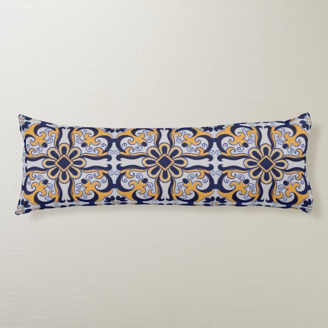 Portuguese tile pattern body cushion (Front)