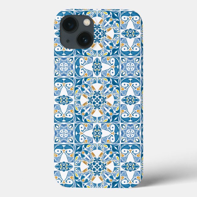 Portuguese Tile Pattern Case-Mate iPhone Case (Back)