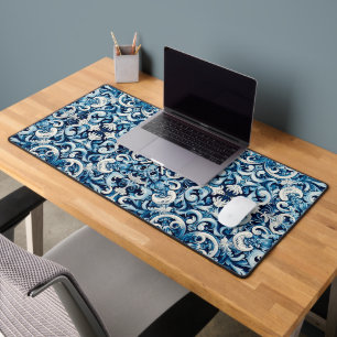 Portuguese tile pattern desk mat