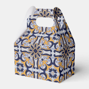 Portuguese tile pattern favour box
