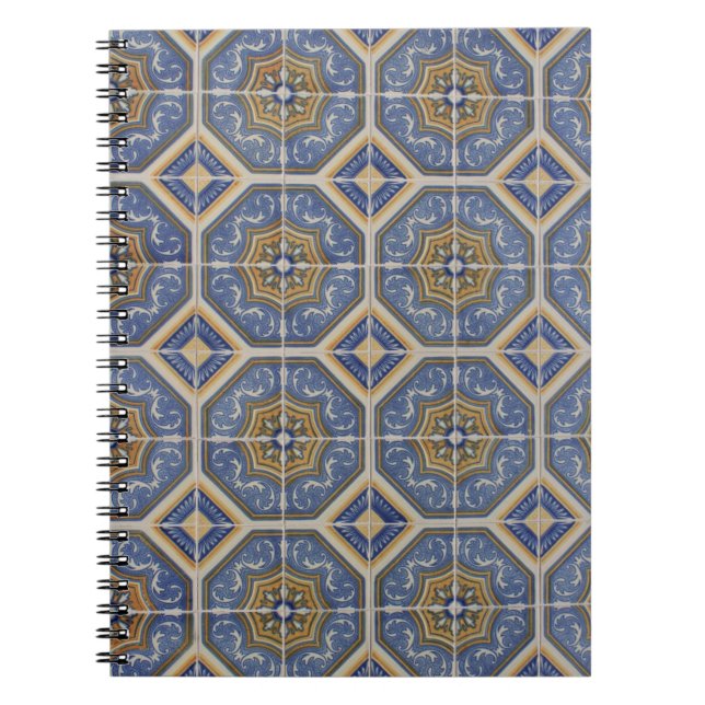 Portuguese tile spiral notebook (Front)
