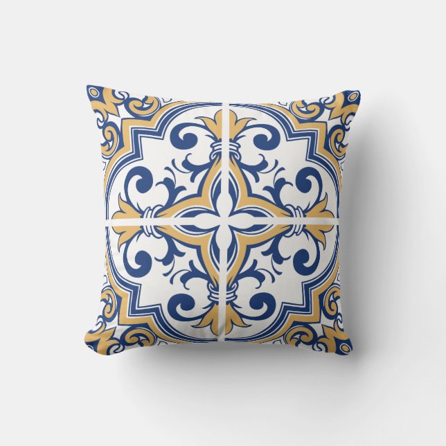 Portuguese tiles 1 cushion (Front)