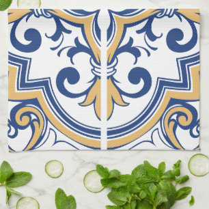 Portuguese tiles 1 tea towel