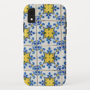 Portuguese Tiles - Azulejo Blue and Yellow Pattern Case-Mate iPhone Case