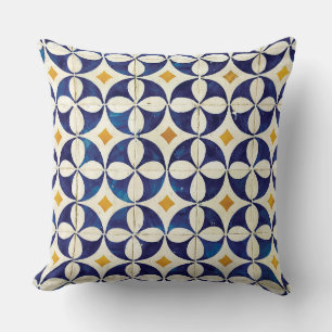 Portuguese Tiles - Azulejo Pattern Design Cushion