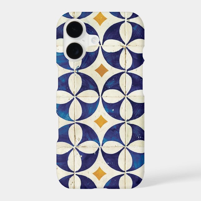 Portuguese Tiles - Azulejo Pattern Design iPhone Case (Back)