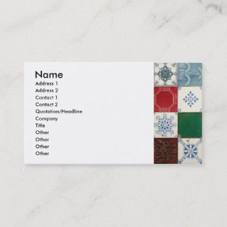 Portuguese tiles business card