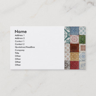 Portuguese tiles business card