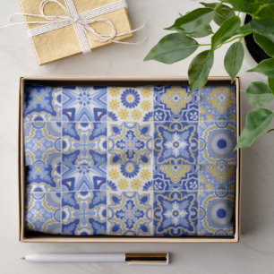 Portuguese Tiles Pattern  Tissue Paper