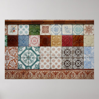 Portuguese tiles poster