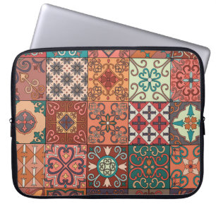 Portuguese Tiles: Talavera Style Azulejo. Laptop Sleeve