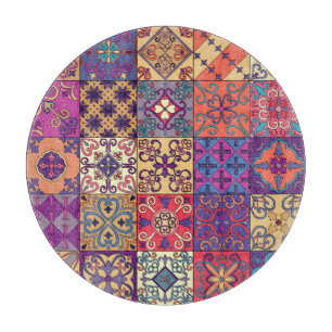 Portuguese Tiles Talavera Style Pattern Cutting Board