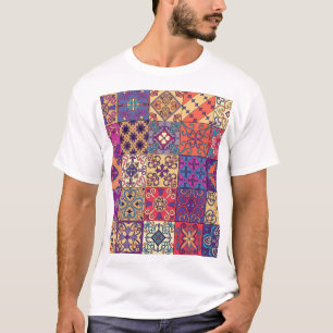 Portuguese Tiles Talavera Style Pattern T-Shirt