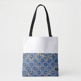 Portuguese tiles tote bag