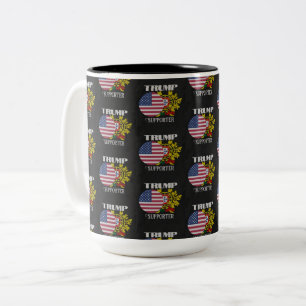 Portuguese Trump supporter Two-Tone Coffee Mug