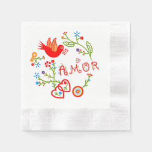 Portuguese valentine's love handkerchiefs    napkin
