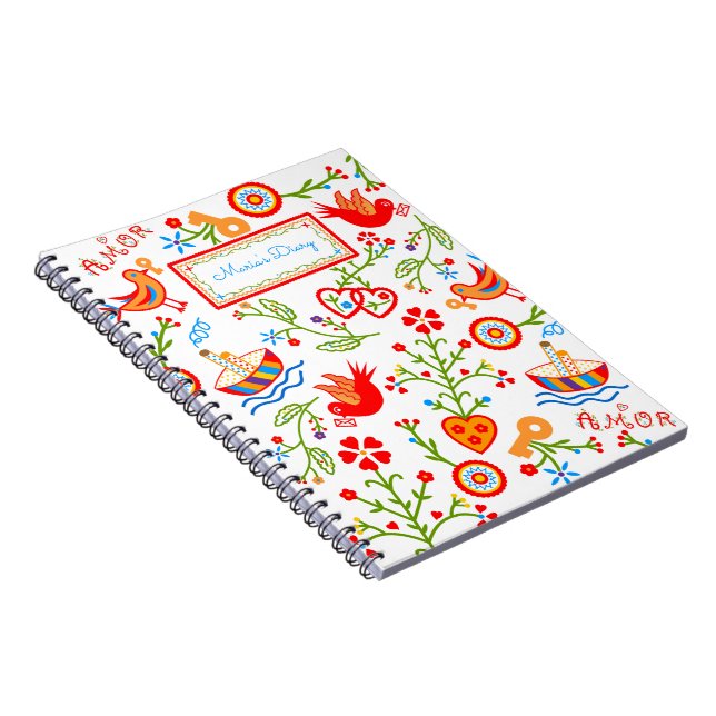 Portuguese valentine's love handkerchiefs  notebook (Right Side)