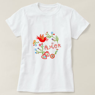 Portuguese valentine's love handkerchiefs   T-Shirt