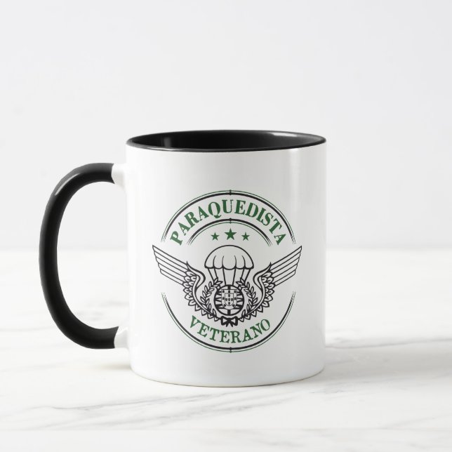 Portuguese Veteran Paratrooper  Mug (Left)