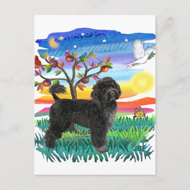 Portuguese Water Dog (#2) Postcard (Front)