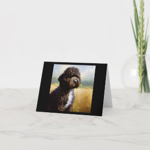Portuguese Water Dog Card