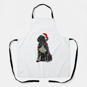 Portuguese Water Dog Christmas Lights Xmas Dog Lov Apron