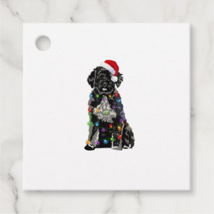Portuguese Water Dog Christmas Lights Xmas Dog Lov Favour Tags