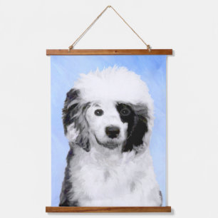 Portuguese Water Dog Painting - Original Dog Art Hanging Tapestry