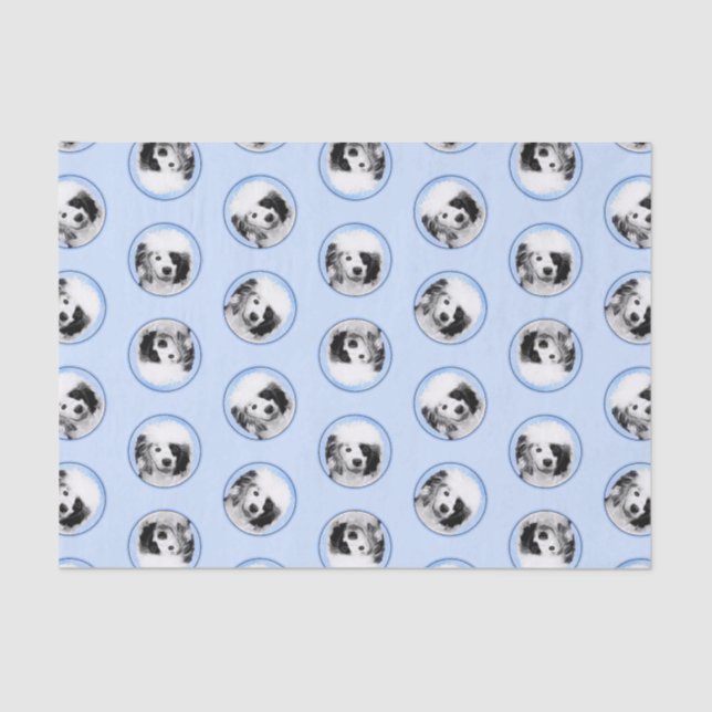 Portuguese Water Dog Painting PWD Original Dog Art Tissue Paper (Front)