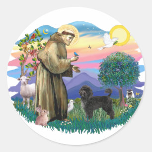 Portuguese Water Dog (ret cut) Classic Round Sticker