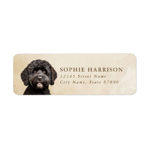 Portuguese Water Dog Return Address Labels