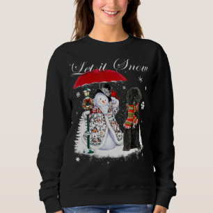 Portuguese Water Dog Santa Christmas Snowman Xmas Sweatshirt