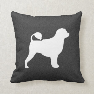 Portuguese Water Dog Silhouette Cushion