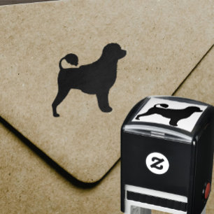 Portuguese Water Dog Silhouette Self-inking Stamp
