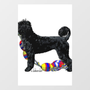 Portuguese Water Dog Standing with Float Line