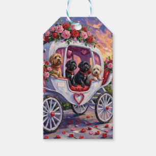 Portuguese Water Dog Valentine's Day Gift Tags