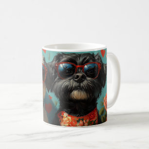 Portuguese Water Dogs Heart Roses Valentine's Day Coffee Mug