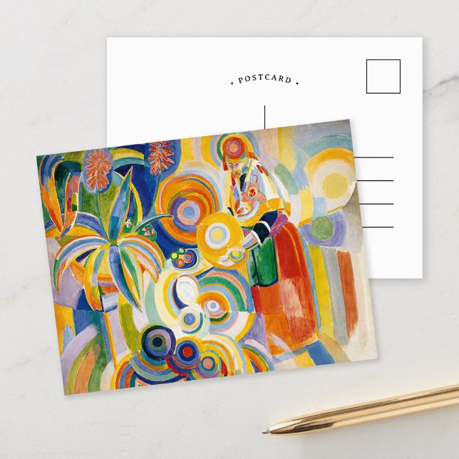 Portuguese Woman | Robert Delaunay Postcard (Creator Uploaded)