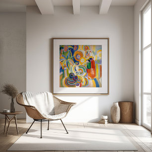 Portuguese Woman   Robert Delaunay Poster