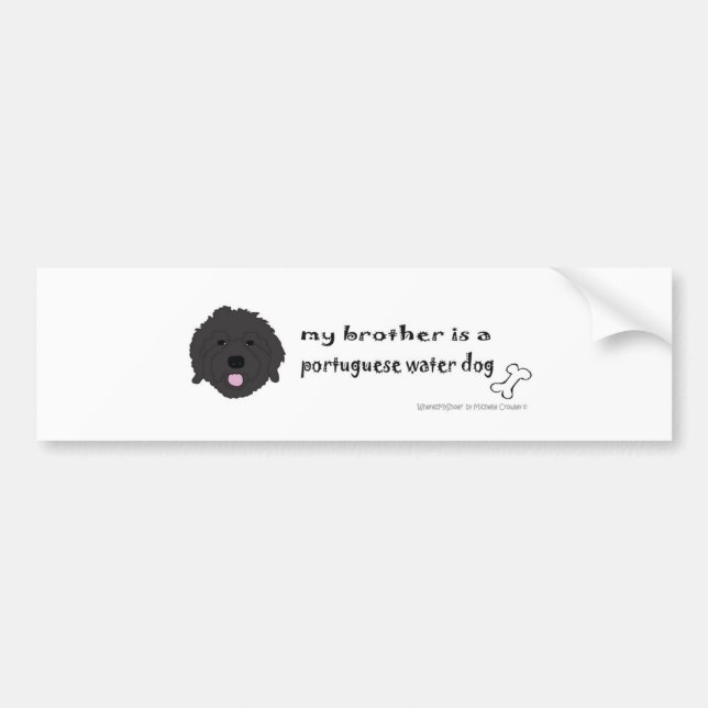 PortWaterDogBrother Bumper Sticker (Front)