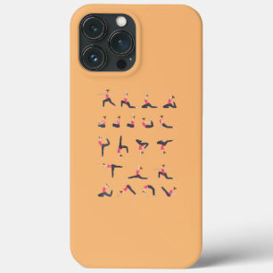 Pose Set Best Yoga Backprint iPhone 13 Pro Max Case