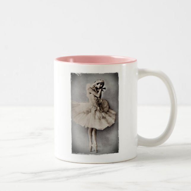 Posed en Pointe Two-Tone Coffee Mug (Right)