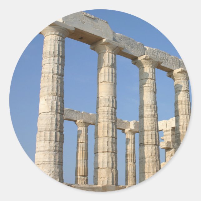 poseiden classic round sticker (Front)