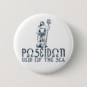 Poseidon 6 Cm Round Badge