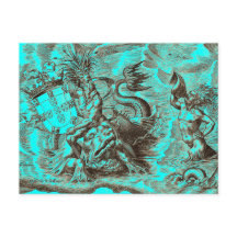 Poseidon and Dolphin World Map