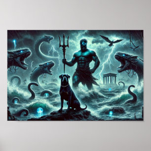 Poseidon Creation and the Rottweiler Guardian Poster