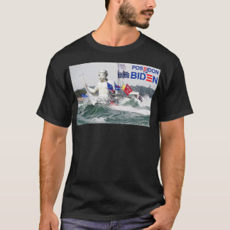 Poseidon for Biden funny Anti Trump rally sinking  T-Shirt